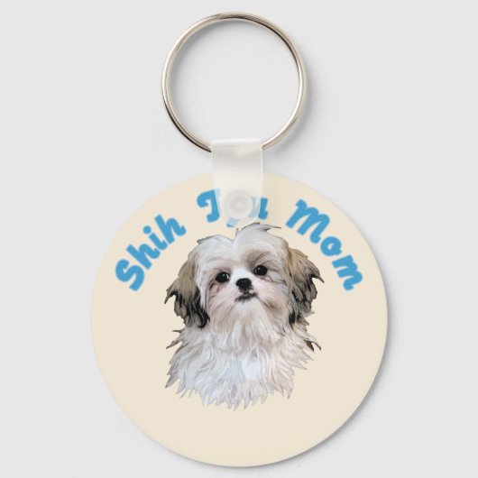 Shih Tzu Mama Schlüsselanhänger (Vorderseite)