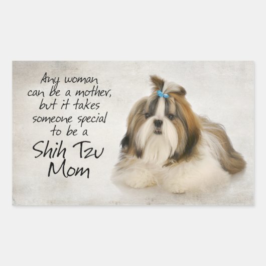 Shih Tzu Mama Stickers (Vorderseite)