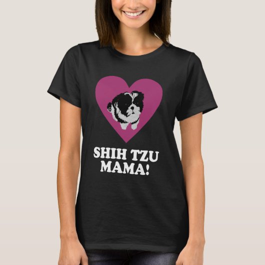 Shih Tzu Mama T-Shirt (Vorderseite)