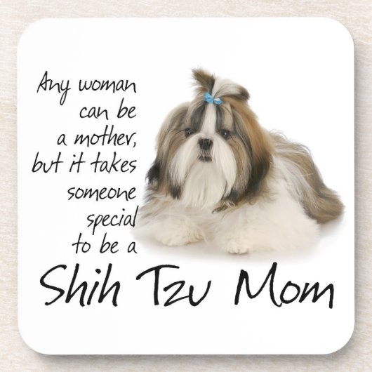 Shih Tzu Mama Untersetzer (Vorderseite)