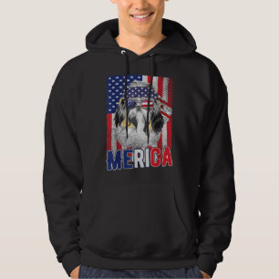 Shih Tzu Merica Usa American Flag Patriotic Boys 4 Hoodie