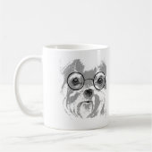Shih Tzu mit Brillen Kaffeetasse (Links)