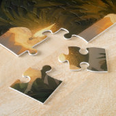 Shih Tzu mit Weihnachtsbeleuchtung Urlaub Puzzle (Seite)