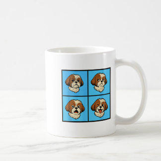 Shih Tzu Mood Attitude Halloween Gesichter Kaffeetasse
