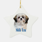 Shih Tzu Name Keramik Ornament (Vorne)