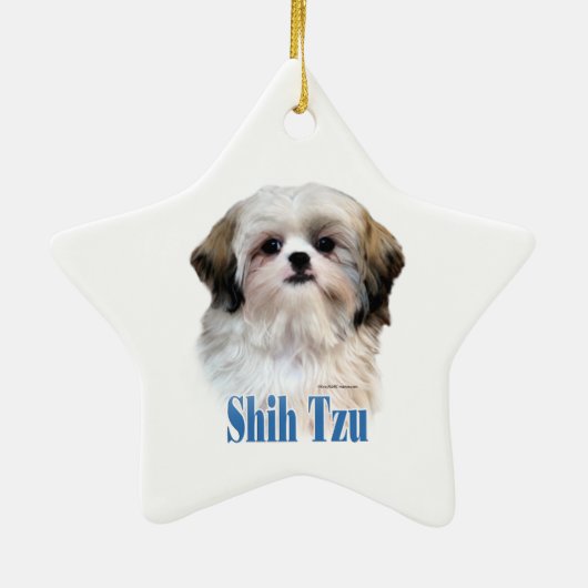 Shih Tzu Name Keramik Ornament (Hinten)