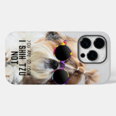 Shih Tzu Nicht lustige niedliche Hunde Liebhaber C Case-Mate iPhone Hülle (Rückseite (Horizontal))