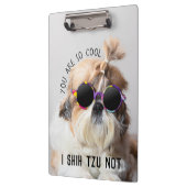 Shih Tzu Nicht lustige niedliche Hunde Liebhaber C Klemmbrett (Links)