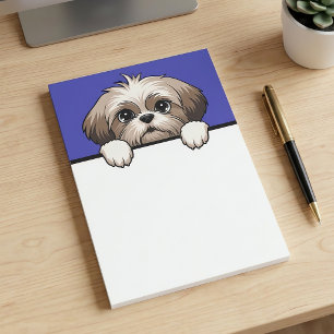 Shih Tzu Niedlich Peeking Welpe Dog Lover Geschenk Post-it Klebezettel