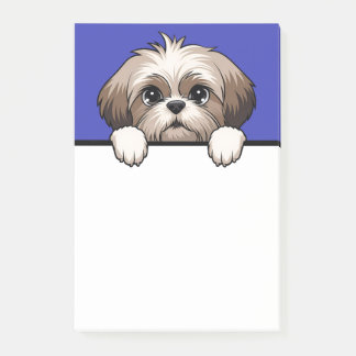 Shih Tzu Niedlich Peeking Welpe Dog Lover Geschenk Post-it Klebezettel