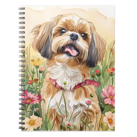 Shih Tzu-Notebook - Niedlich-Dog-Notebook Notizblock (Vorderseite)