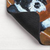 Shih Tzu on Terrace Painting by Alfred Fox Mousepad (Ecke)