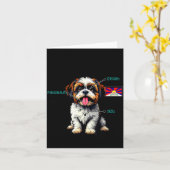 Shih Tzu Owner Funny Shih Tzu Lover Karte (Gelbe Blume)