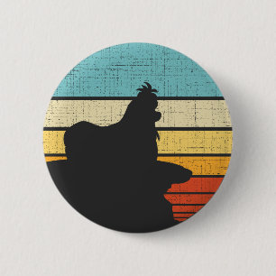 Shih Tzu Owner Retro Vintag 60er 70er Dog Lover Button