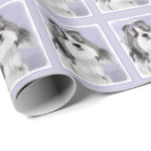 Shih Tzu Painting - Niedliche Hundekunst Geschenkpapier (Rolleneckpunkt)
