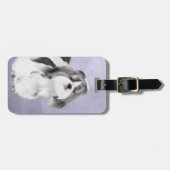 Shih Tzu Painting - Niedliche Original Dog Art Gepäckanhänger (Vorderseite horizontal)