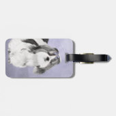 Shih Tzu Painting - Niedliche Original Dog Art Gepäckanhänger (Rückseite horizontal)