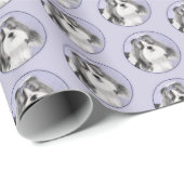 Shih Tzu Painting - Niedliche Original Dog Art Geschenkpapier (Rolleneckpunkt)