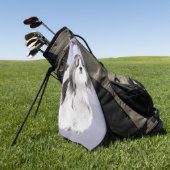 Shih Tzu Painting - Niedliche Original Dog Art Golfhandtuch (Gras)