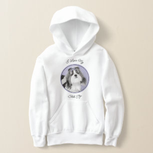 Shih Tzu Painting - Niedliche Original Dog Art Hoodie