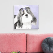 Shih Tzu Painting - Niedliche Original Dog Art Leinwanddruck (Insitu (Wohnzimmer))
