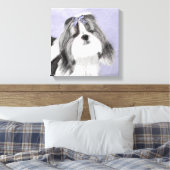 Shih Tzu Painting - Niedliche Original Dog Art Leinwanddruck (Insitu (Schlafzimmer))