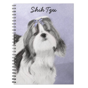 Shih Tzu Painting - Niedliche Original Dog Art Notizblock