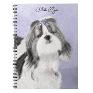 Shih Tzu Painting - Niedliche Original Dog Art Notizblock
