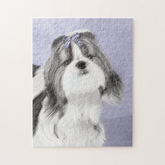 Shih Tzu Painting - Niedliche Original Dog Art Puzzle (Vertikal)