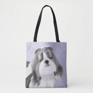 Shih Tzu Painting - Niedliche Original Dog Art Tasche