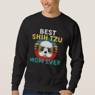 Shih Tzu Papa Vintage Männer Mama Retro Kleidung A Sweatshirt