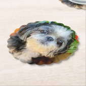Shih Tzu Paper-Untersetzer Untersetzer (angewinkelt)