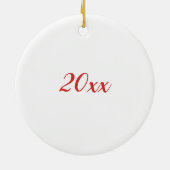 Shih Tzu Personalisiert mein Herz Keramik Ornament (Hinten)