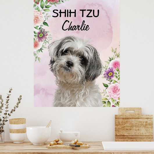 Shih Tzu Personalisiert Poster (Küche)