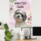 Shih Tzu Personalisiert Poster (Heimbüro)