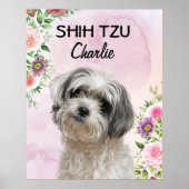 Shih Tzu Personalisiert Poster (Vorne)