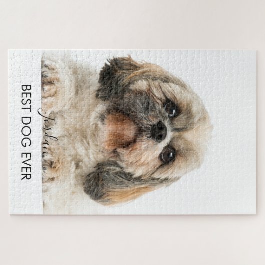 Shih Tzu Pet Dog Foto Custom Puzzle (Horizontal)