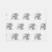 Shih Tzu Picture Fleece Blanket (Vorderseite (Horizontal))