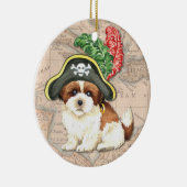Shih Tzu Pirate Keramikornament (Rechts)