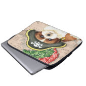 Shih Tzu Pirate Laptopschutzhülle (Vorne Knopf)