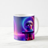 Shih Tzu Playing Piano Kaffeetasse (VorderseiteRechts)