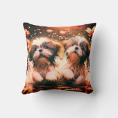 "Shih Tzu Pond Play" Kissen (Rückseite)