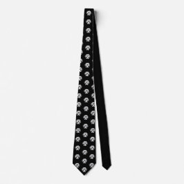 Shih Tzu Pop-Kunst Hundedes gesichts-B&W deckte Krawatte