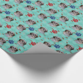 Shih Tzu Portrait Geschenkpapier (Ecke)