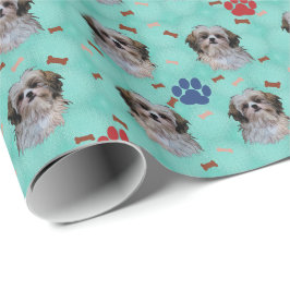 Shih Tzu Portrait Geschenkpapier