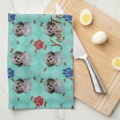 Shih Tzu Portrait Geschirrtuch (Viertel Falte)