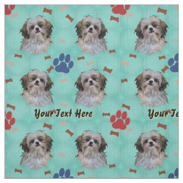 Shih Tzu Portrait Stoff