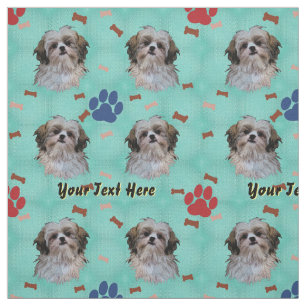 Shih Tzu Portrait Stoff