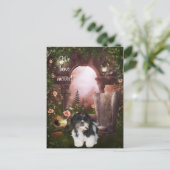 Shih Tzu Postcard "We have move" Ankündigungspostkarte (Stehend Vorderseite)