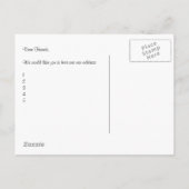 Shih Tzu Postcard "We have move" Ankündigungspostkarte (Rückseite)